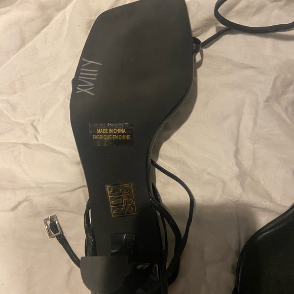 Jeffrey Campbell Black Strappy Heels - Picture 3 of 4